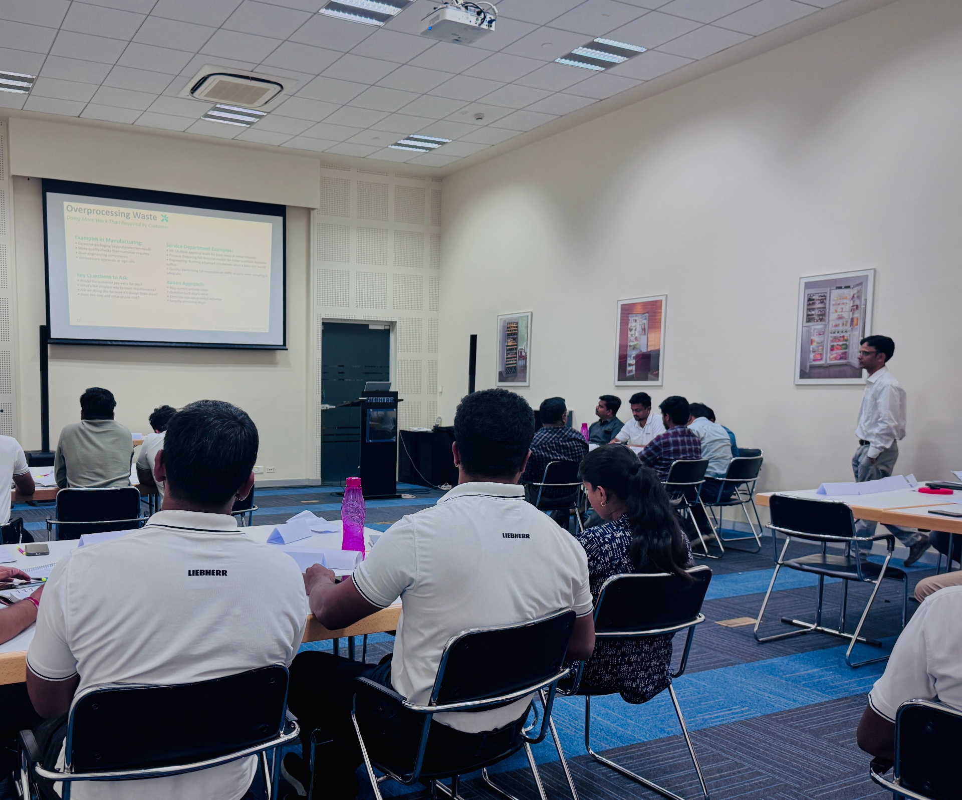 Participants attending a SahajOps improvement workshop