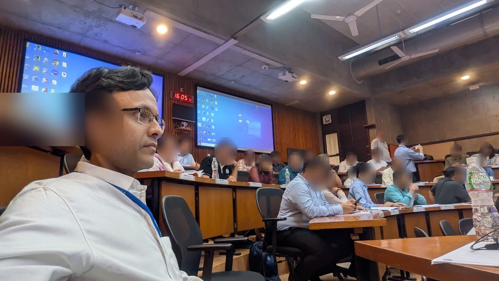 Aritra Thakur in a management programme classroom