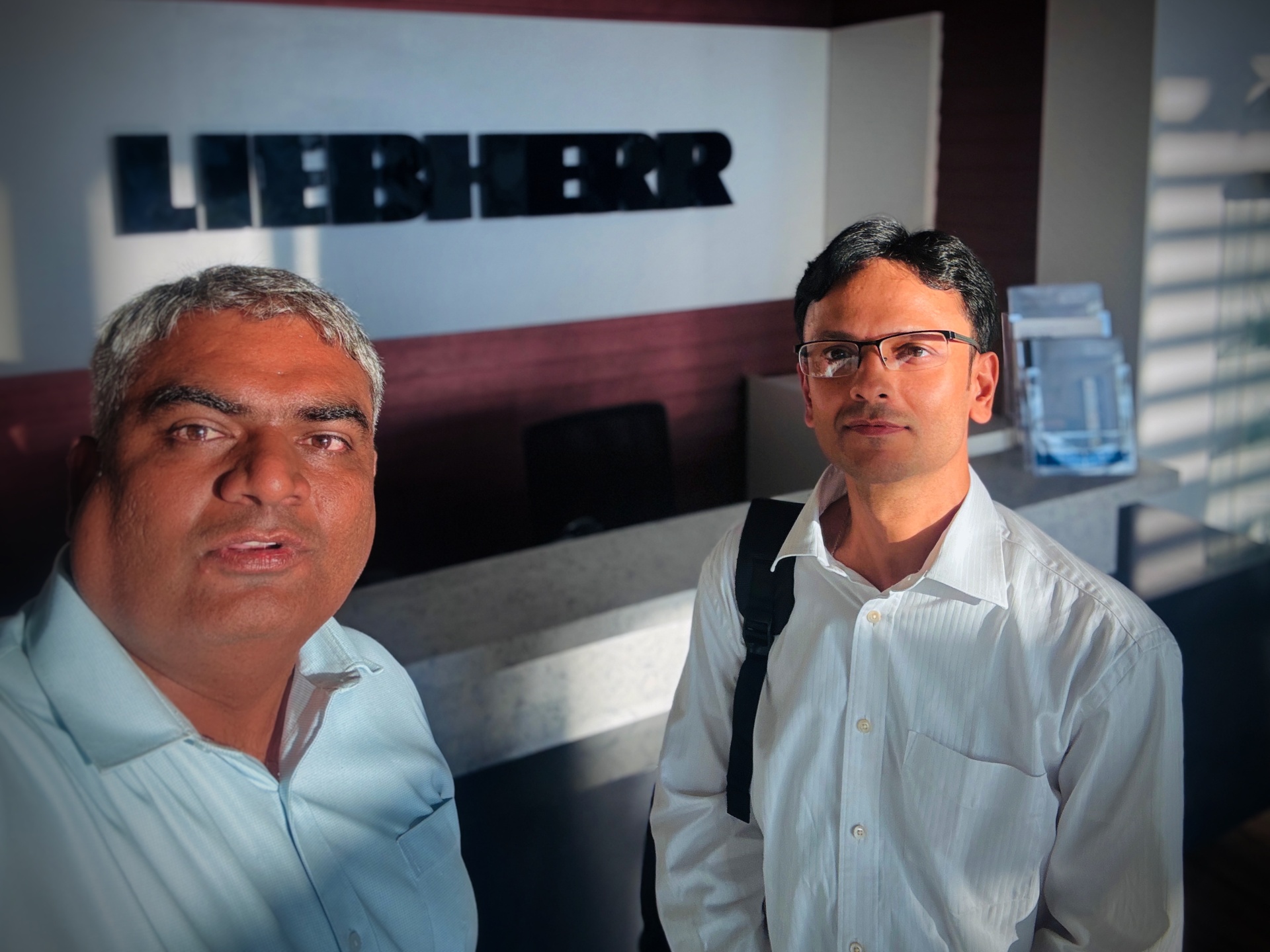 SahajOps team photo at Liebherr office
